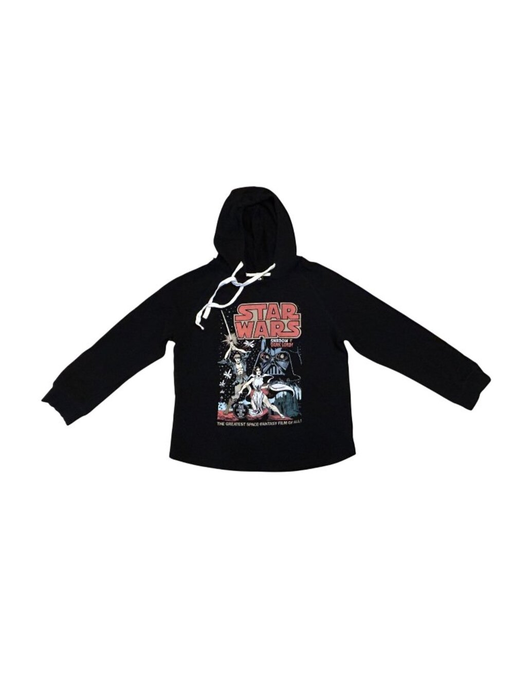 Hot Topic Star Wars Neon Star Duel Hoodie – Unisex – Black XL fleece retro comic